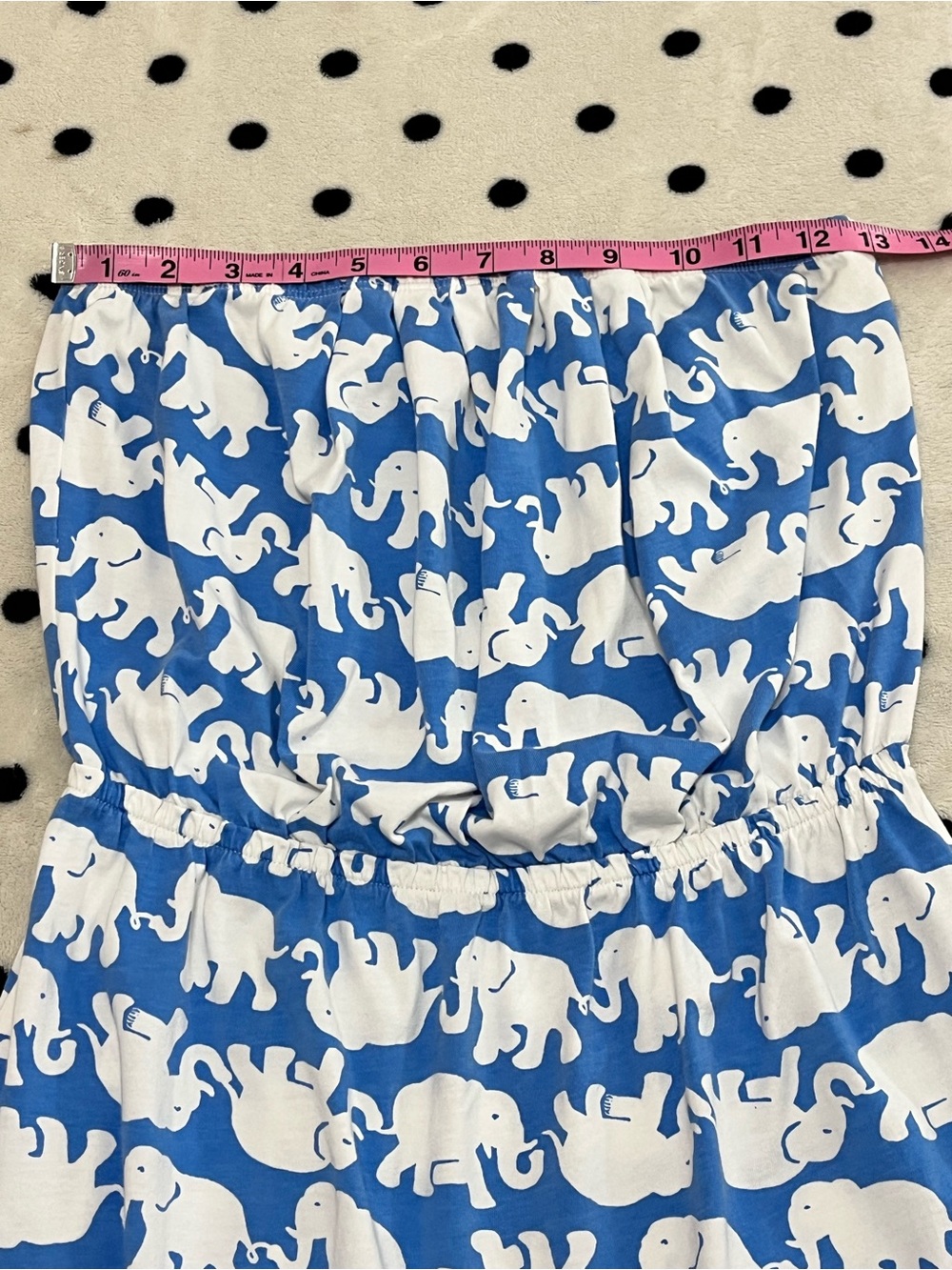 Lilly Pulitzer Windsor Strapless Tusk In Sun Blue Elephant Dress Size S - Picture 5 of 10